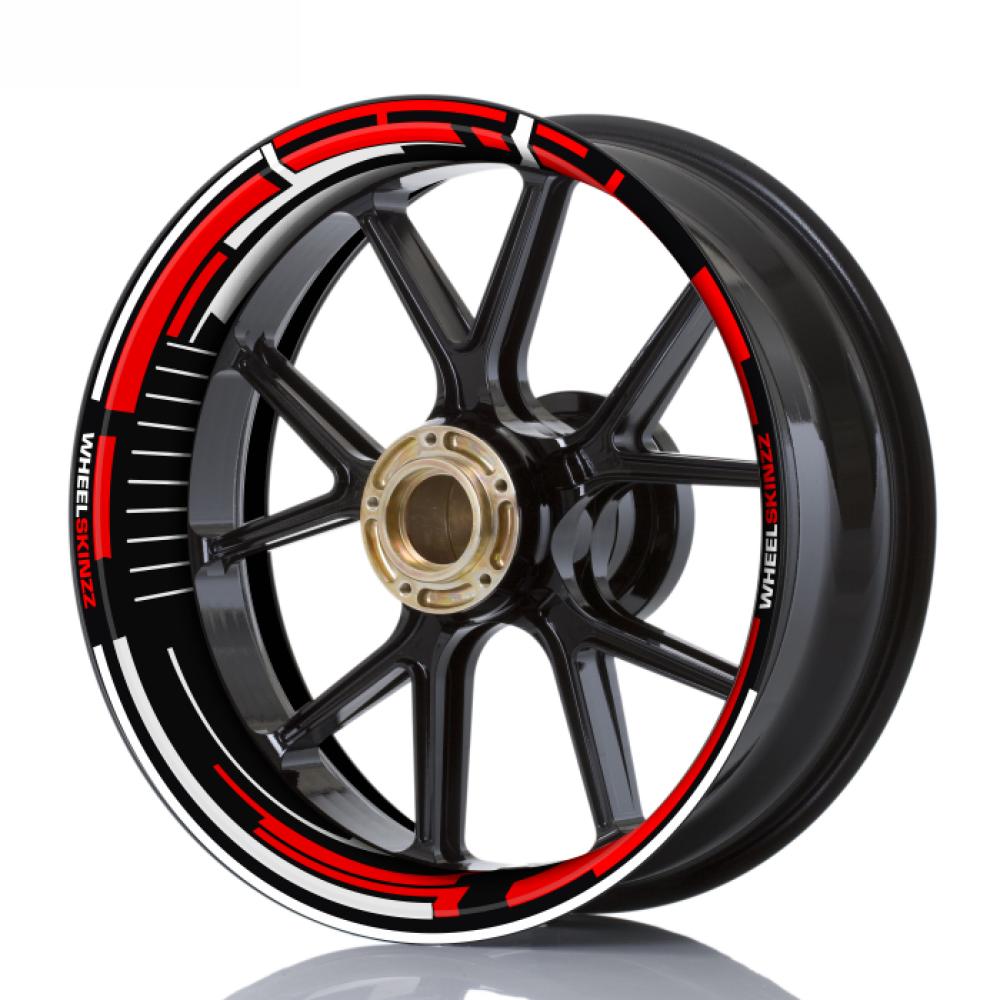 Wheelskinzz® "Space" Red / White