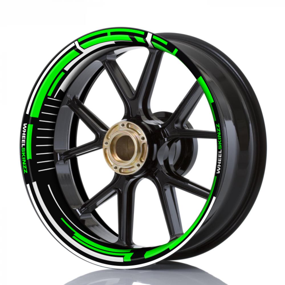 Wheelskinzz® "Space" Green / White