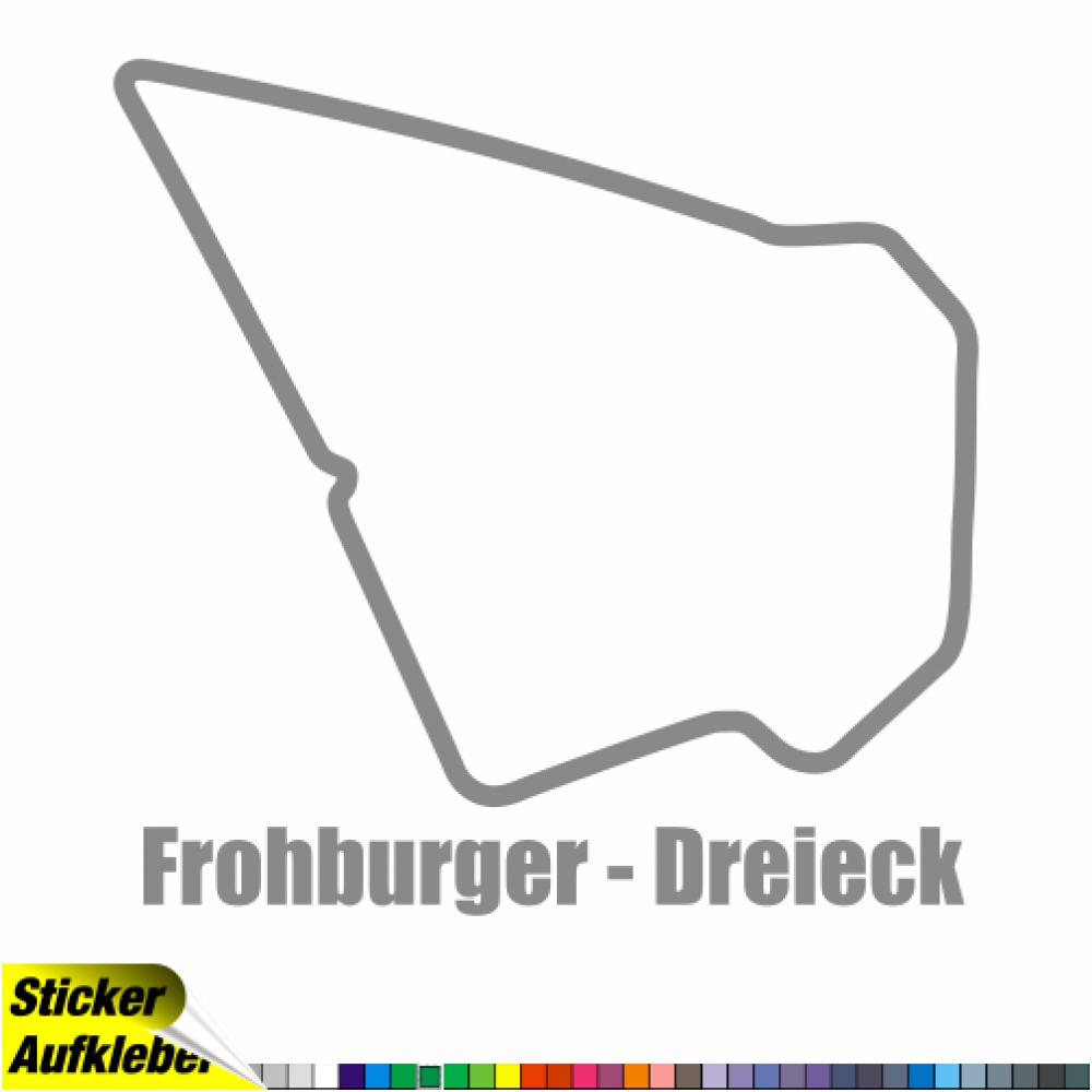 Frohburger - Dreieck Rennstrecken Aufkleber Sticker