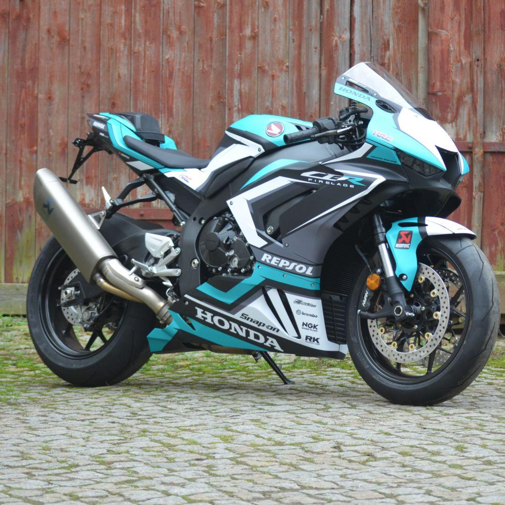 HONDA CBR 1000 RR-R 20- "DSG1 - Türkis-Schwarz" Dekor Stickerkit