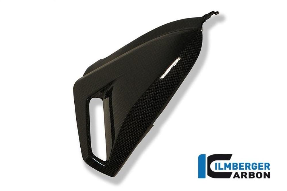 Seitendeckel unterm Sitz links Carbon