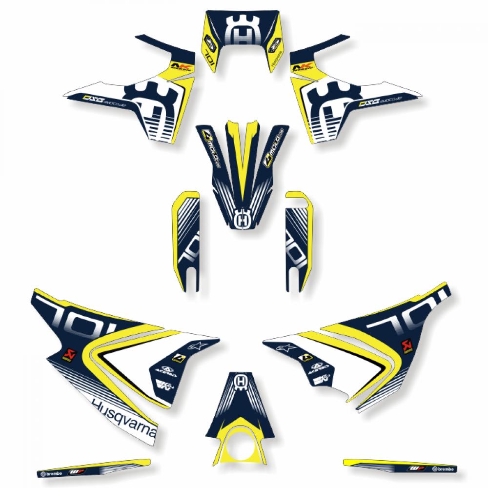 Husqvarna 701 Dekor Kit Graphics 2017-