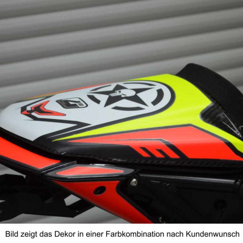 KTM 1290 Superduke R 17- "SPIKE" Dekor Stickerkit Orange/Weiß