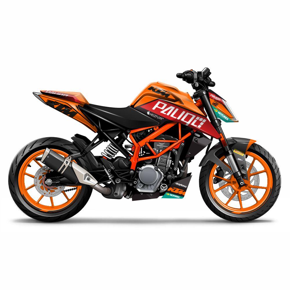 KTM Duke 125 (17-23) "FBR-Replica" Graphics