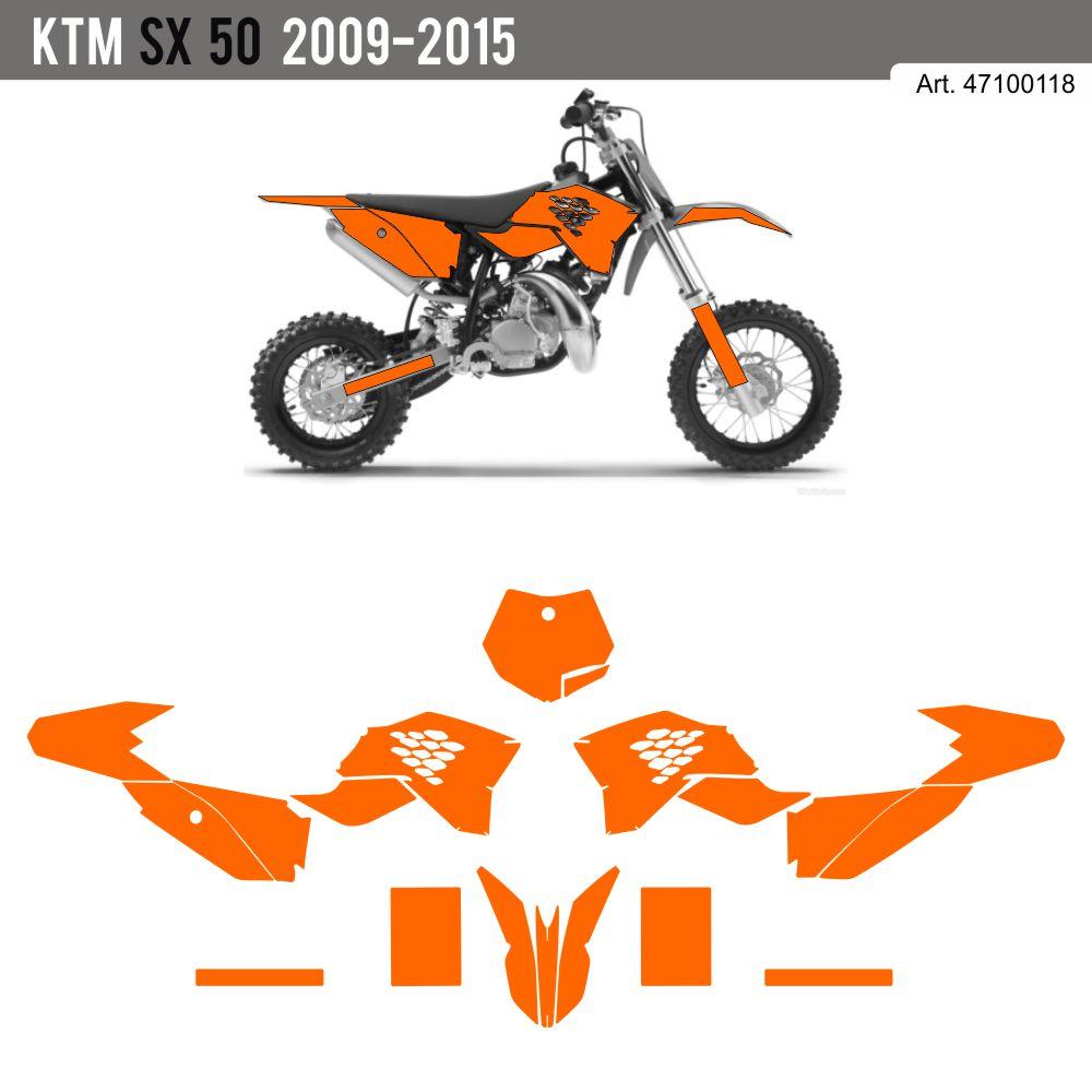 KTM SX 50 2010 - 2015 Template Schnittvorlage Cutcontour