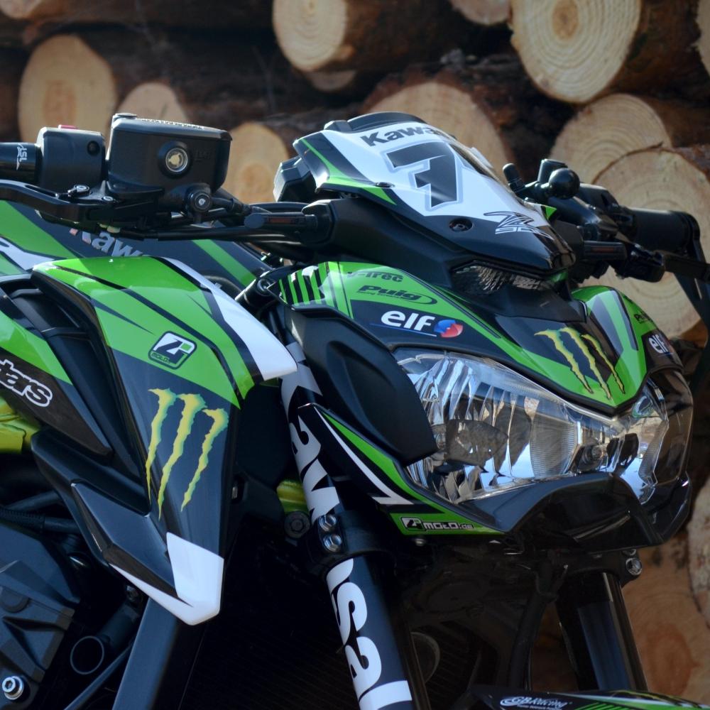 Kawasaki Z900 "RACE" 17- 19 Motorrad Dekor Stickerkit