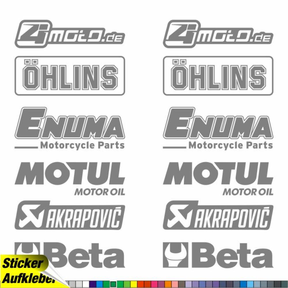 4moto® - Aufkleber-Sponsoren-Aufkleber-Sticker-Decals-online