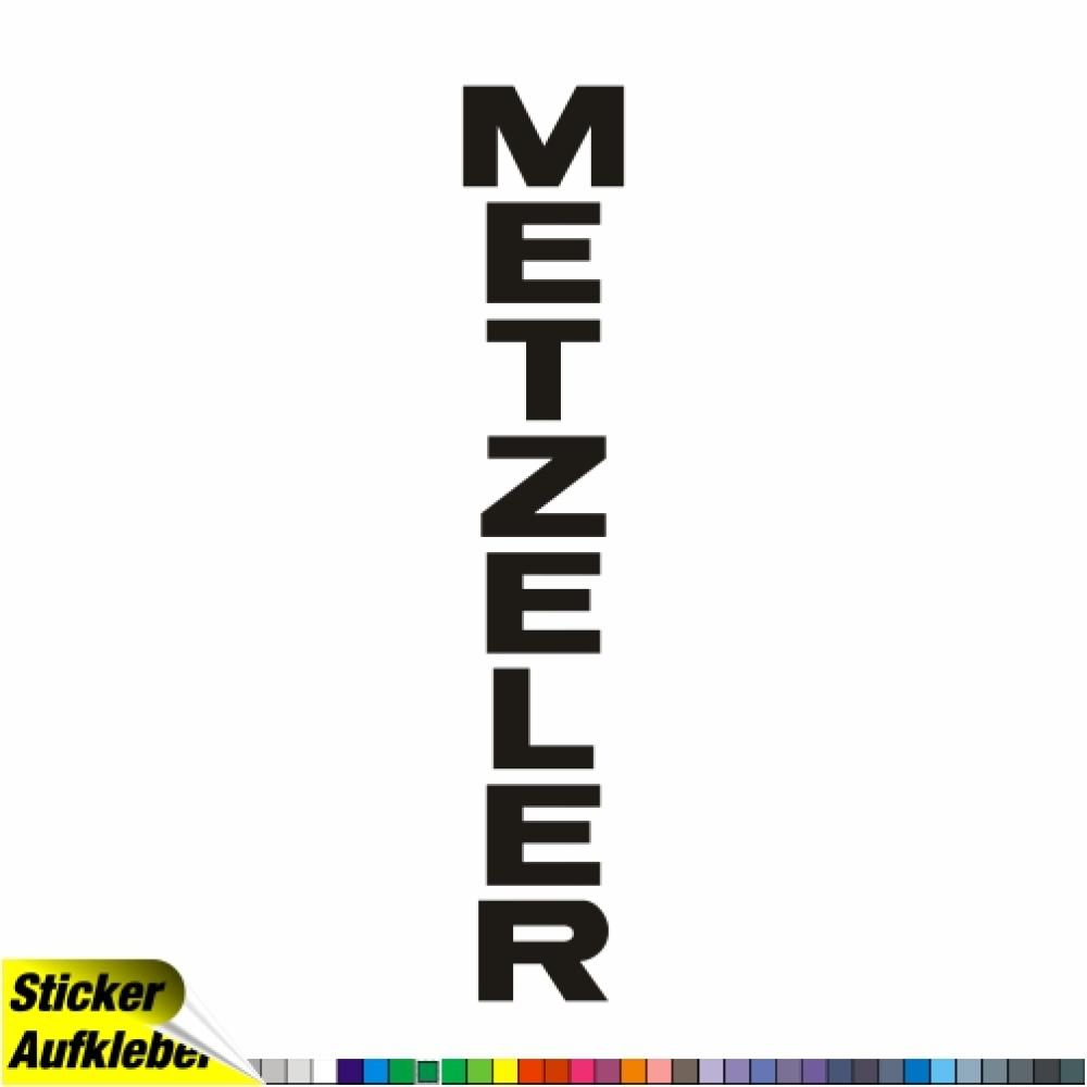 - Metzeler vertikal - Aufkleber Sponsorenaufkleber Sticker