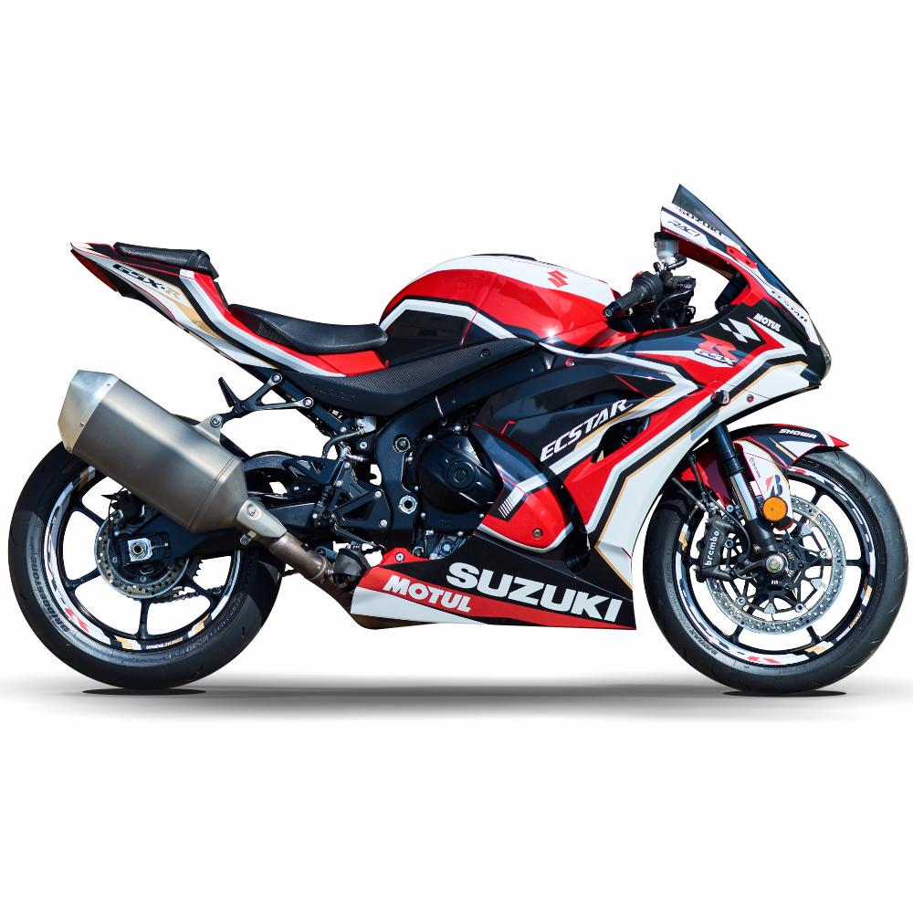Aufkleber-Set Artikelnr.: 01196 031 Rot . kompatibel mit Suzuki GSXR Kit 1 Motorrad-Decal 