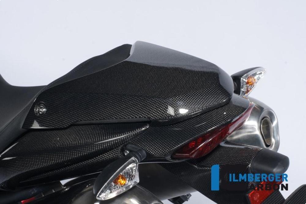 Pillion seat cover carbon