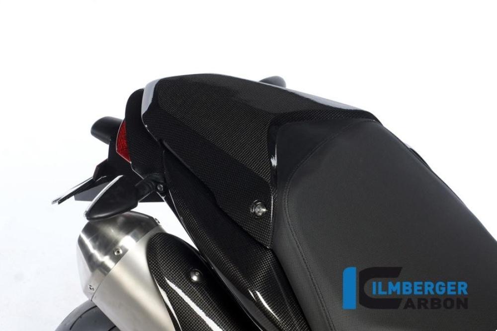Pillion seat cover carbon