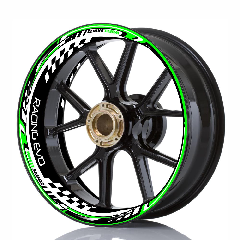 Wheelskinzz® "Racing Evo" Green/White/Black