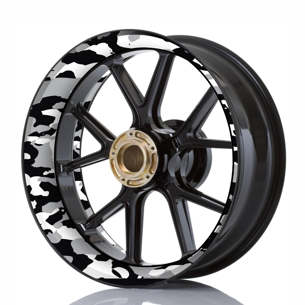 Wheelskinzz® Camouflage Black/Grey/White
