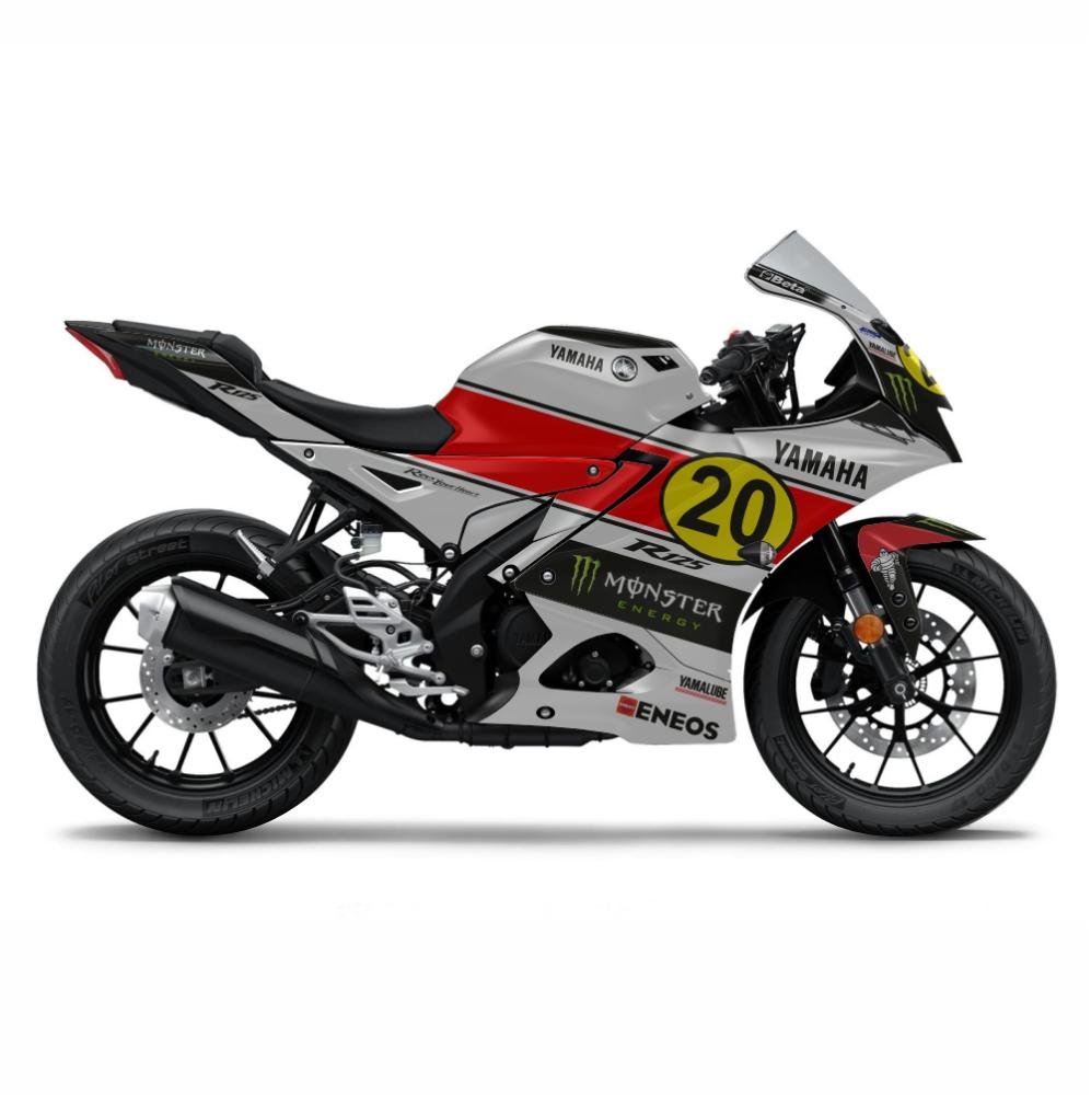 YAMAHA R125 (23-_) "SILVERSTONE 2024" Dekor Stickerkit