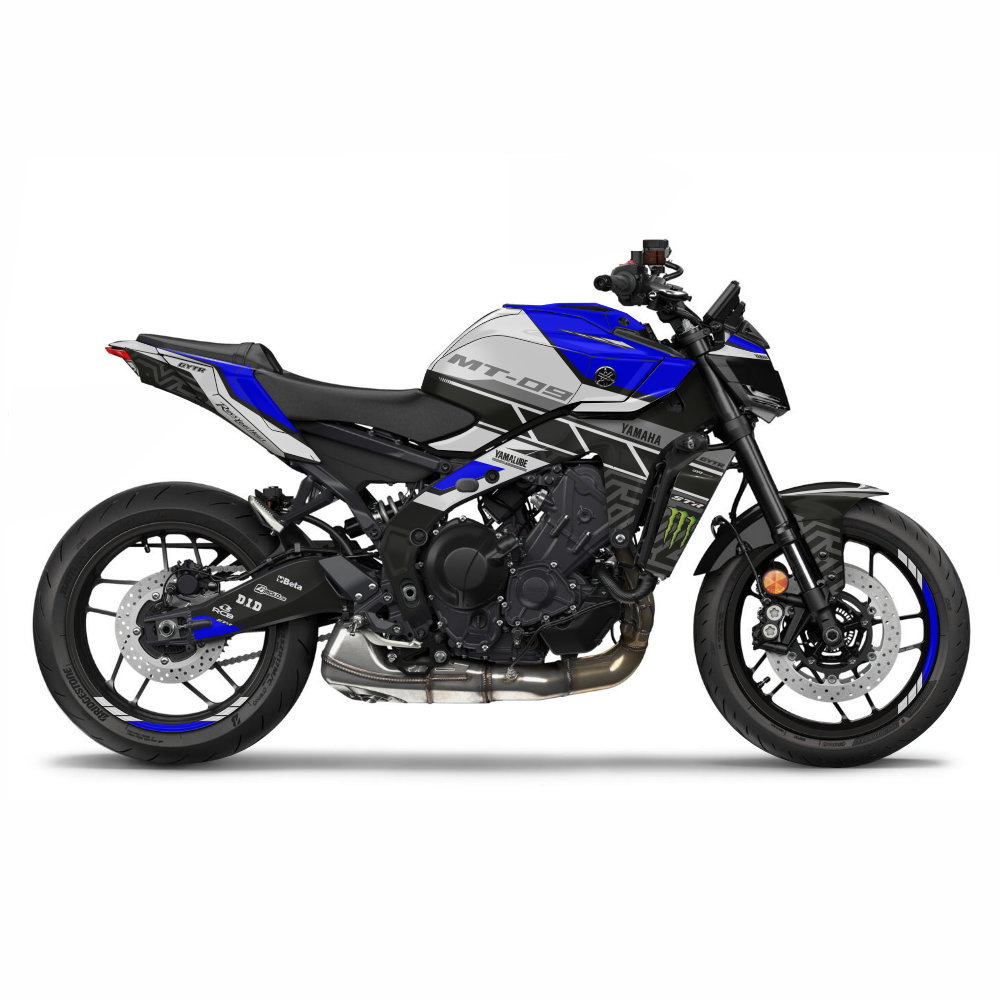 4moto YAMAHA MT09 Dekorkit Blau Weiss