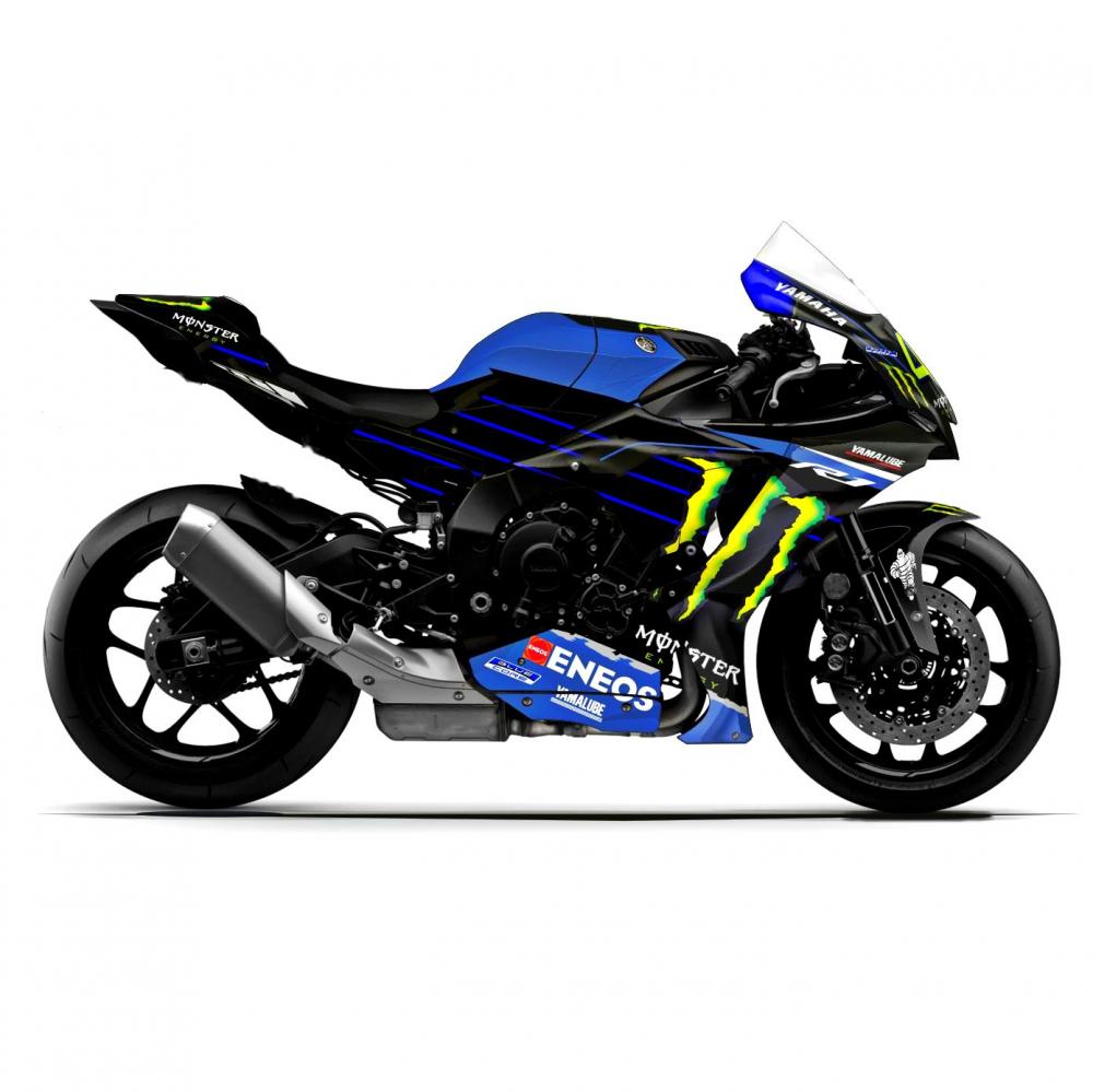 YAMAHA R1 (RN65) ab Bj 2020 - "VRI46" Dekor Stickerkit