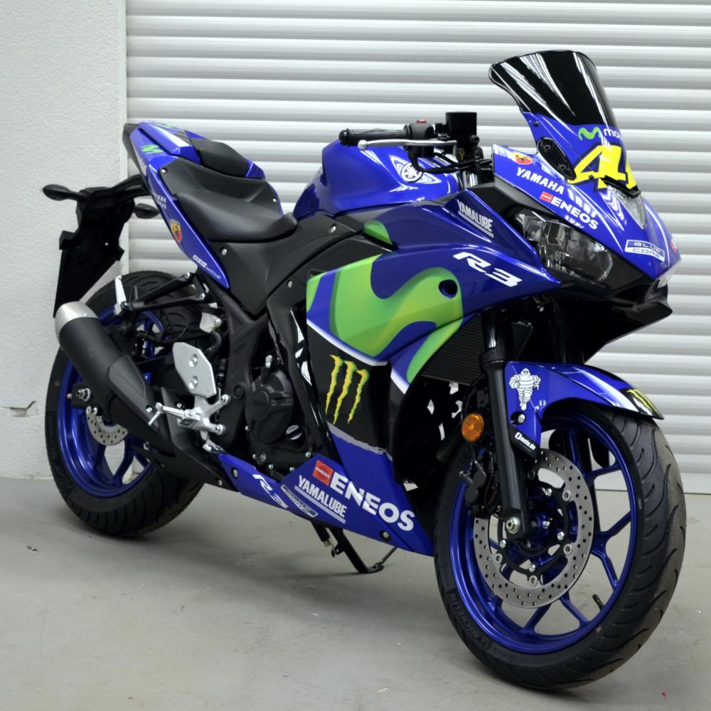 YAMAHA YZF R3 (15-18) "Rossi Replica Movistar" Dekor Stickerkit