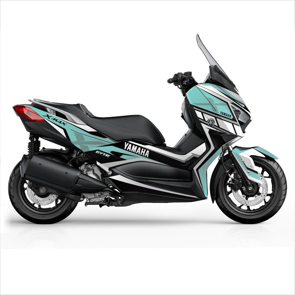 3D Resin Aufkleber Für Yamaha Xmax 400 (2013–2016) – Schutz & Dekor Im Carbon-Look