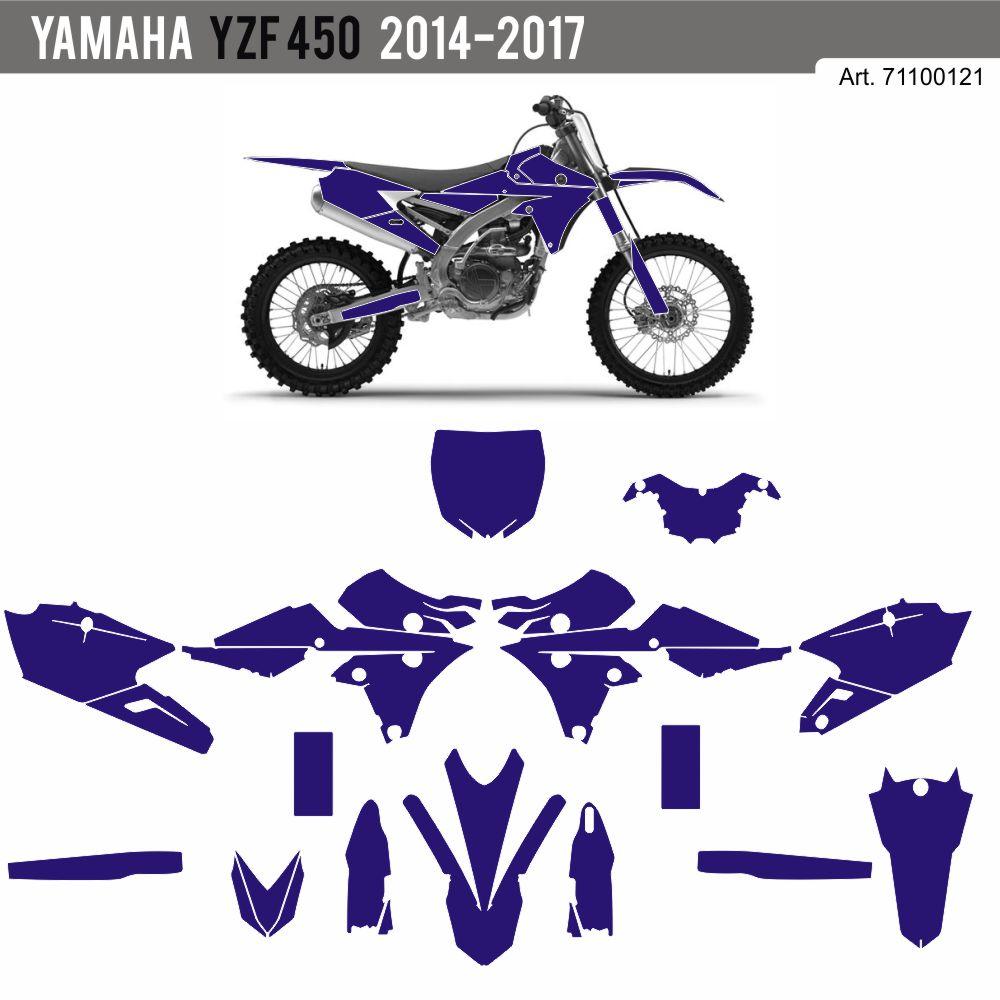 Yamaha YZ 450 F 14-17 Template Schnittvorlage Cutcontour