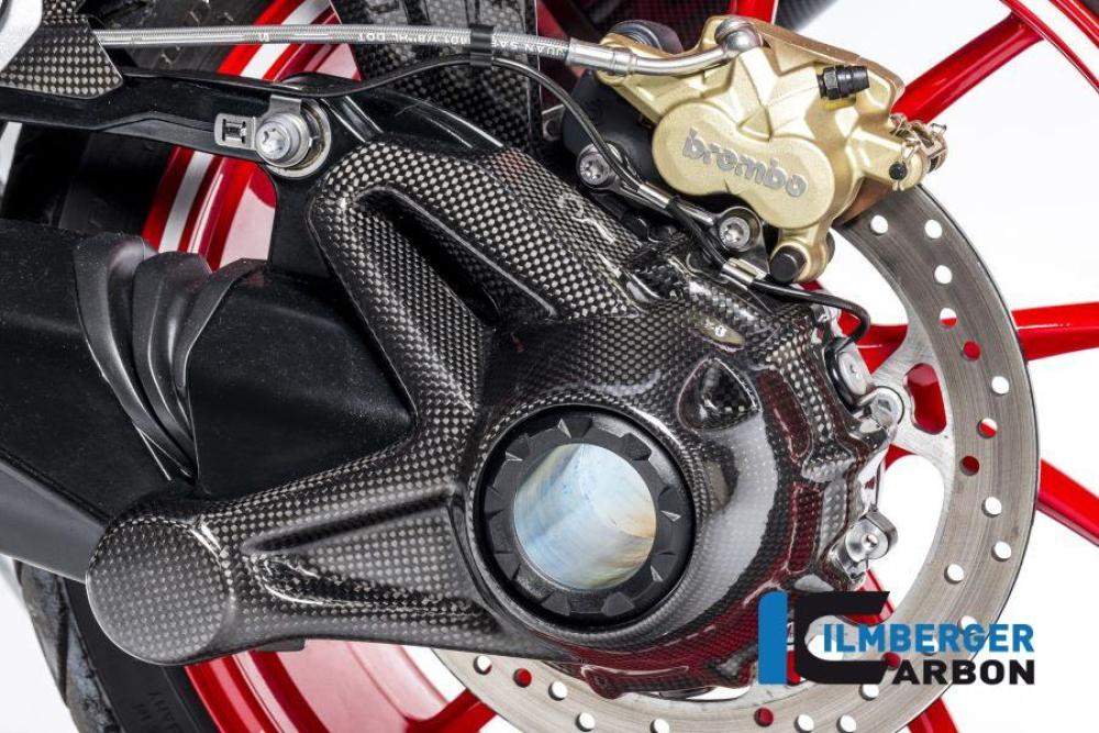 Kardangehäuseabdeckung (Montage ohne Spritzschutz hinten) Carbon für die wassergekühlten BMW R 1200