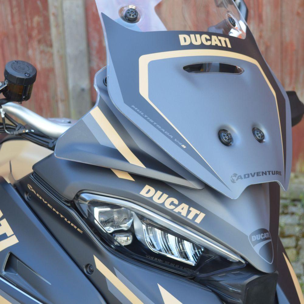 DUCATI Multistrada V4 "Adventure" - GOLD Dekor Stickerkit BJ. 2021-