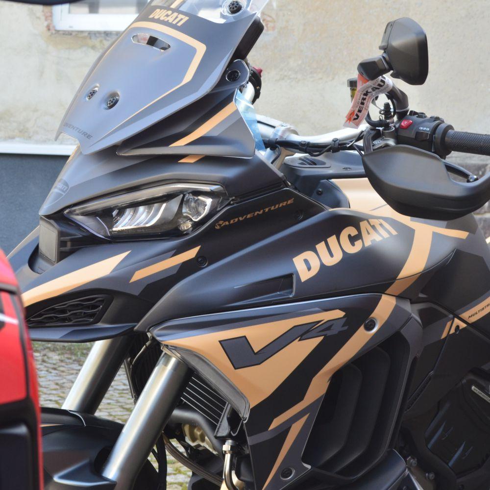 DUCATI Multistrada V4 "Adventure" - GOLD Dekor Stickerkit BJ. 2021-