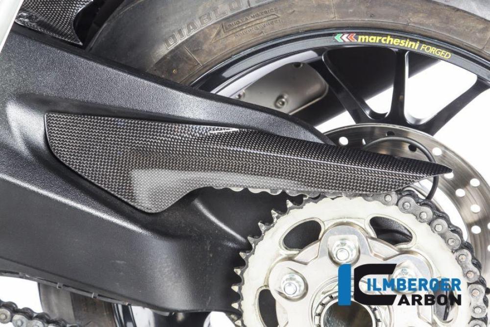 Kettenschutz hinten Carbon glänzende Oberfläche