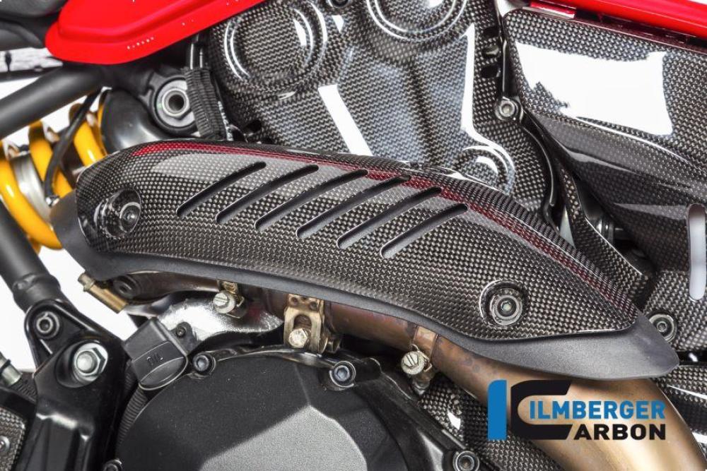 Exhaust heat shield on the manifold gloss