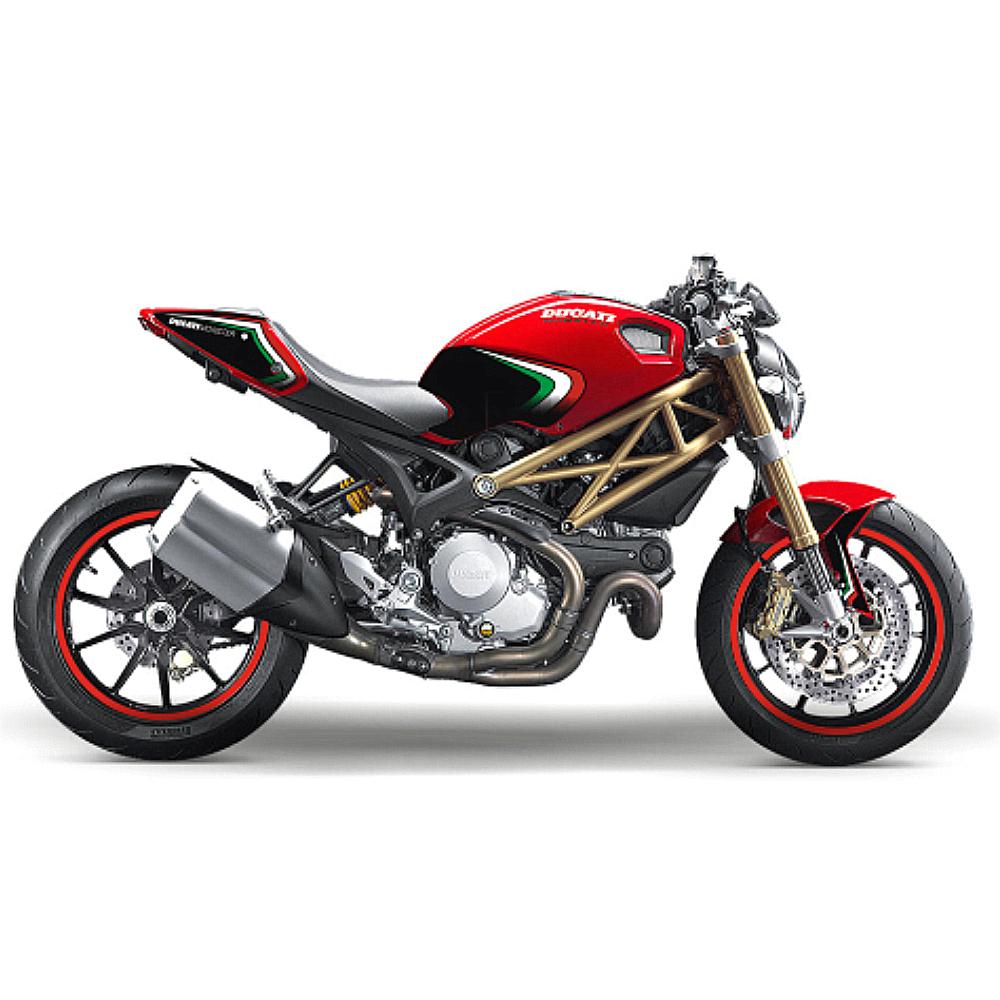 DUCATI Monster 696 ab 2008 Tricolore Dekor Stickerkit #3