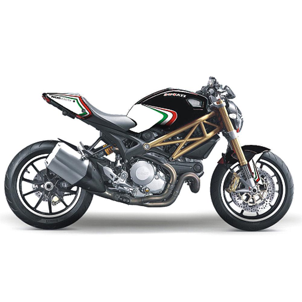 DUCATI Monster 696 ab 2008 Tricolore Dekor Stickerkit #1