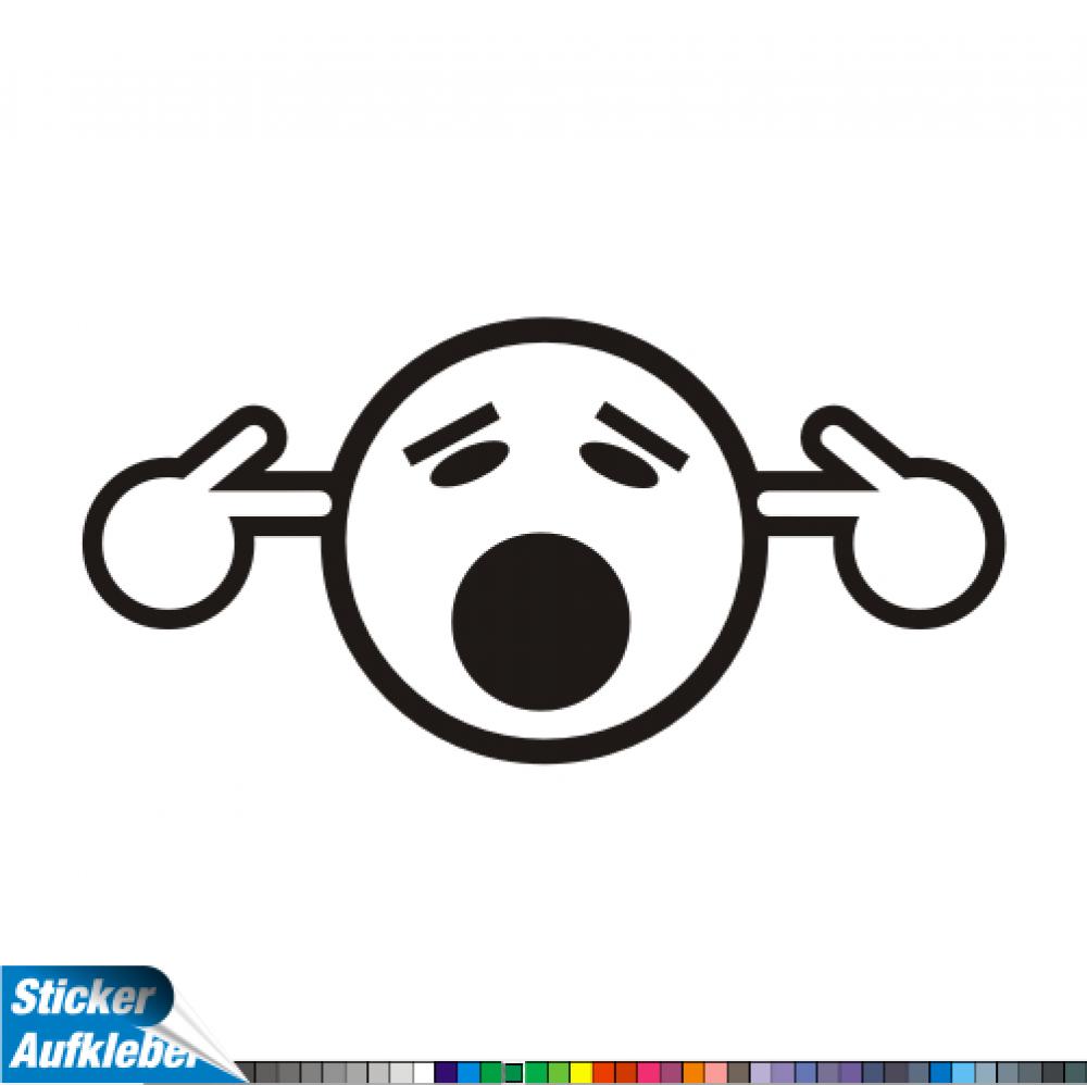 4moto® - - Smile #2 - Aufkleber Fun Sticker