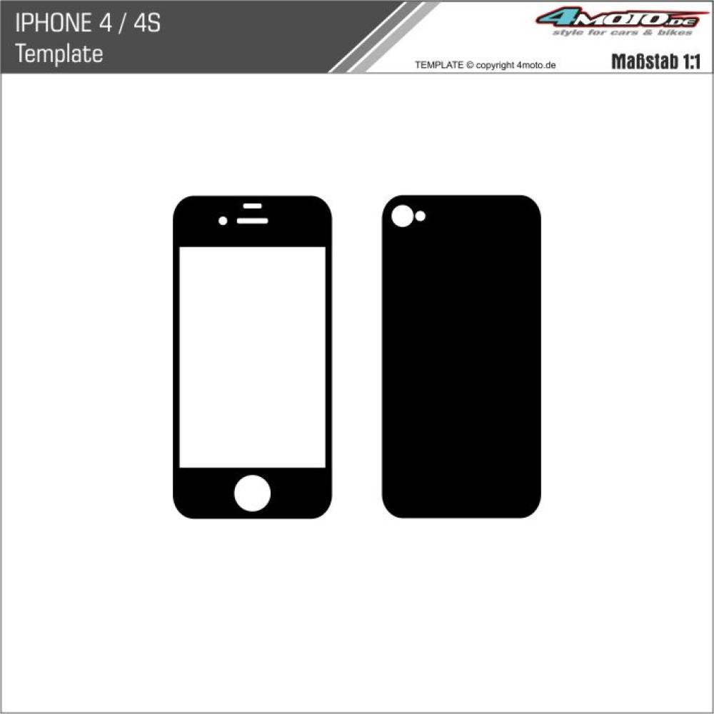 I Phone 4 - 4S Template Schnittvorlage Cutcontour