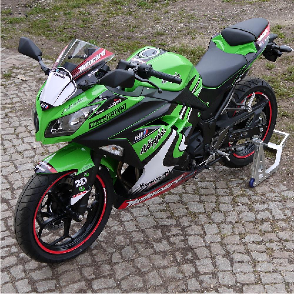 Kawasaki Ninja 300 13-16 Dekor Stickerkit inkl. Felgenrandaufkleber