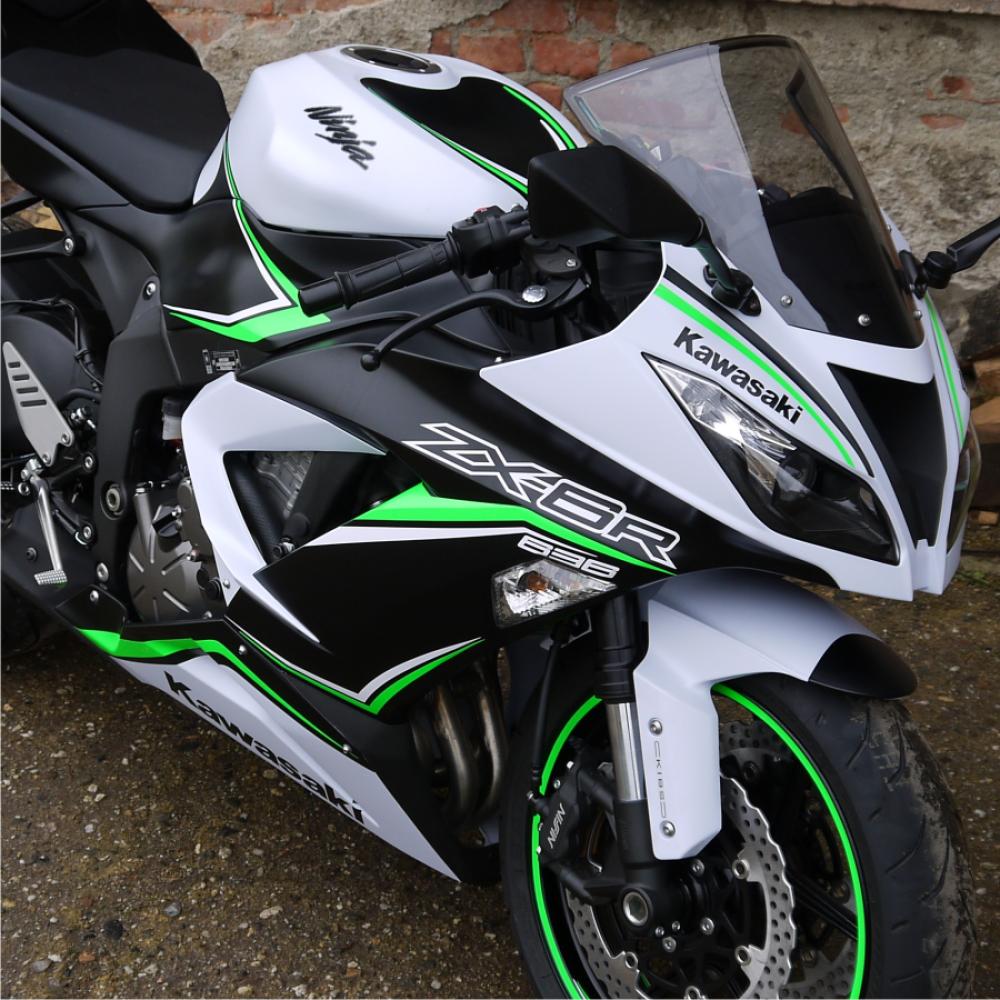 KAWASAKI ZX-6R, ZX600-G1, AUFKLEBER, DEKORSET, SCHRIFTZUG VERKLEIDUNG