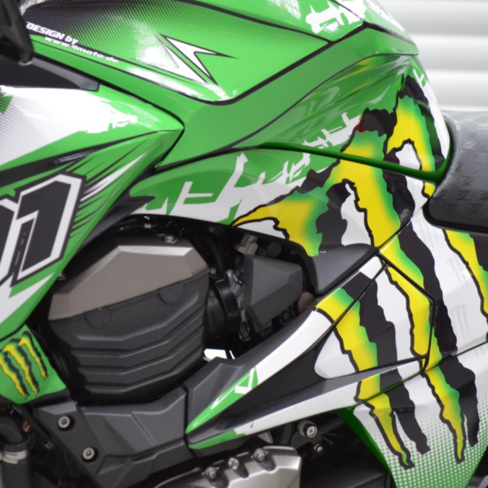 Kawasaki Z800 "Monster" 13-16 Motorrad Dekor Stickerkit