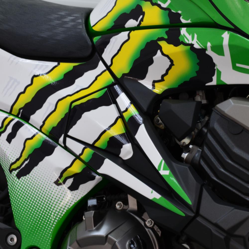 Kawasaki Z800 Monster 13-16 Motorrad Dekor Stickerkit