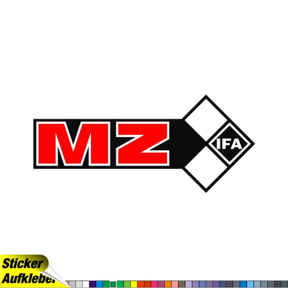 - MZ - #7 Aufkleber Sponsorenaufkleber Sticker