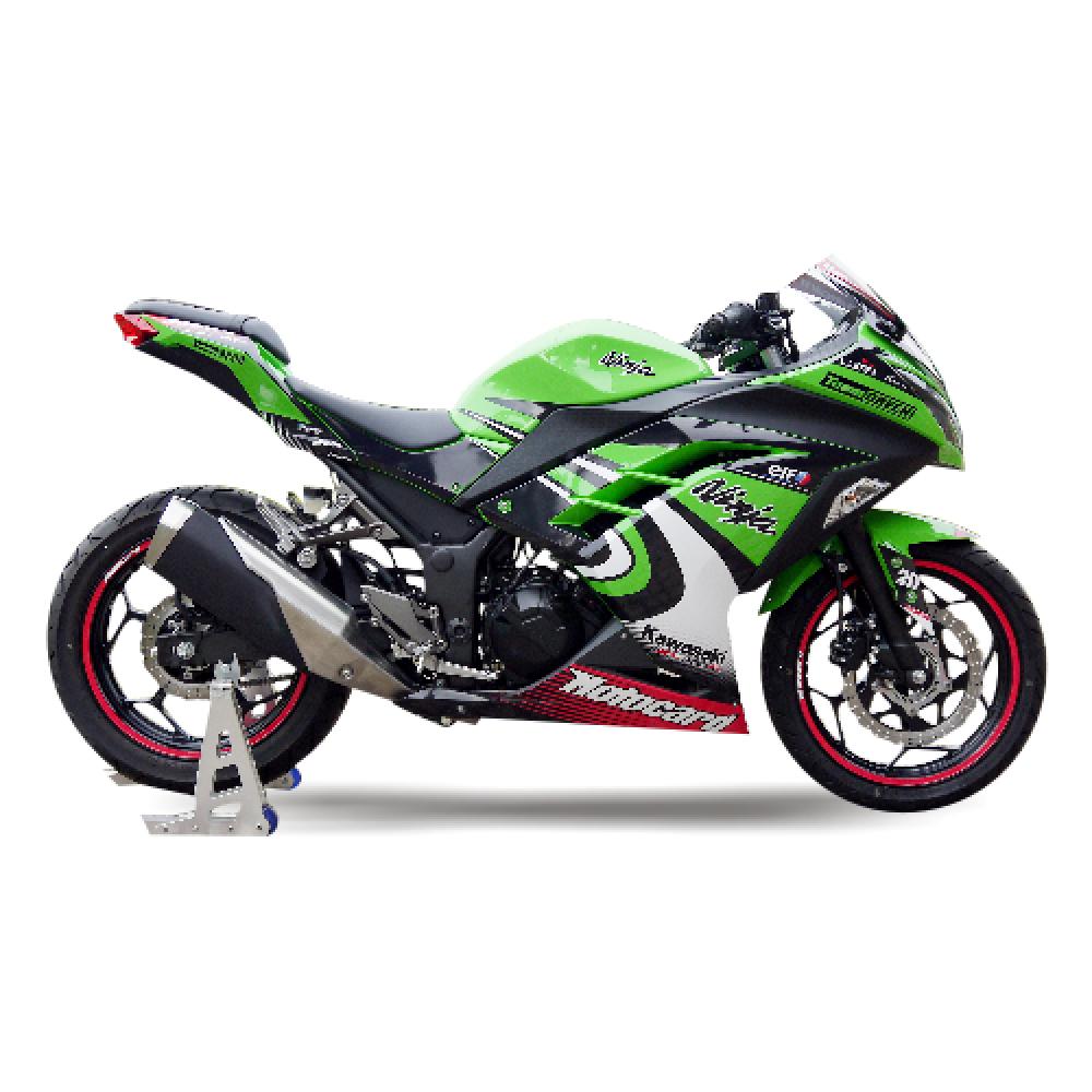 Kawasaki Ninja 300 13-16 Dekor Stickerkit inkl. Felgenrandaufkleber