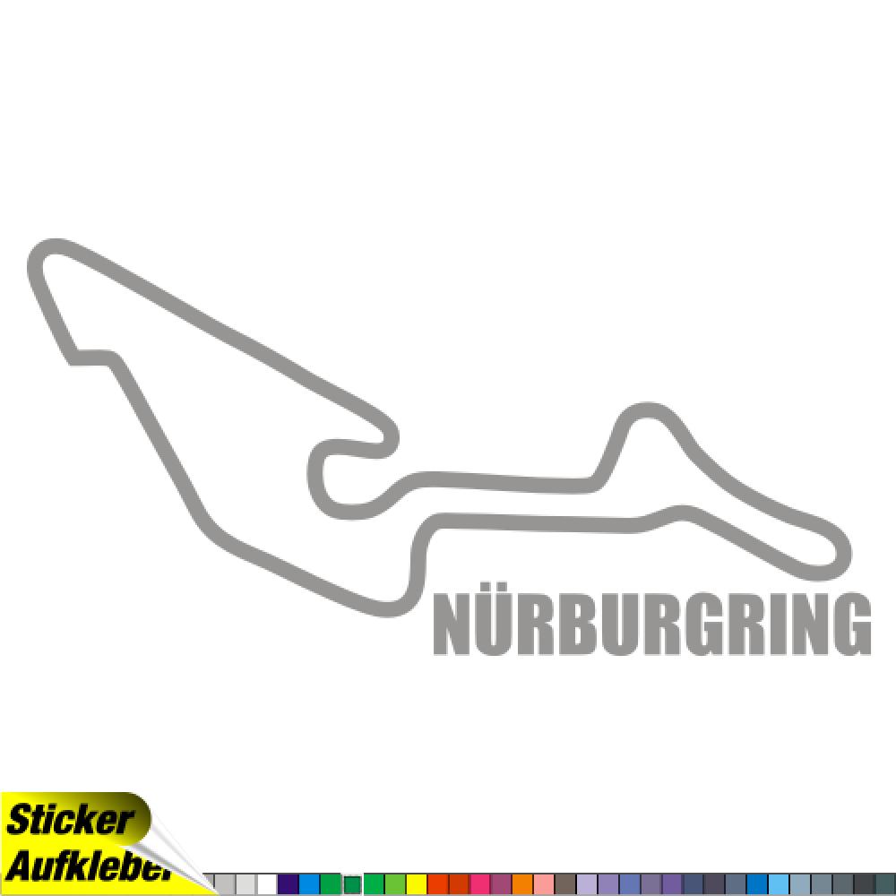 Nürburgring Rennstrecken Aufkleber Sticker