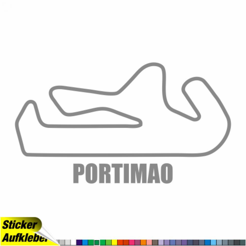 Portimao Rennstrecken Aufkleber Sticker