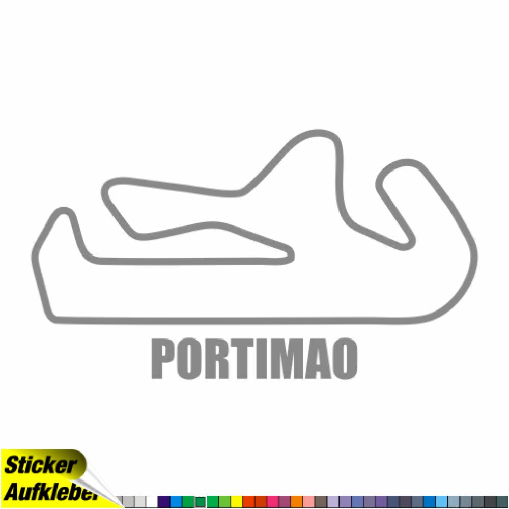 Portimao Rennstrecken Aufkleber Sticker