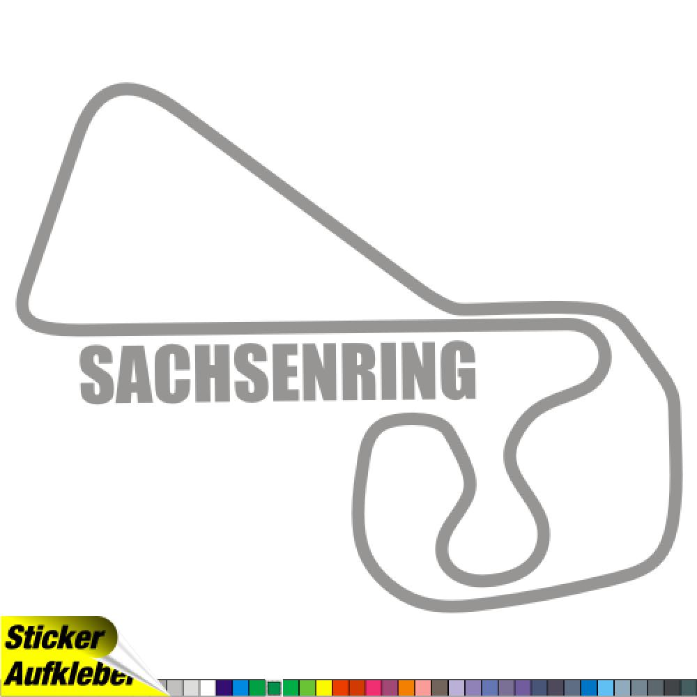 Sachsenring Rennstrecken Aufkleber Sticker