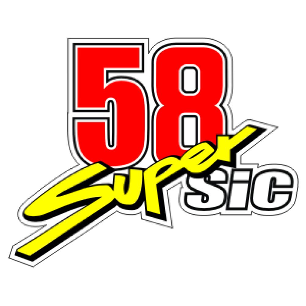 - Marco Simoncelli #58 - Aufkleber