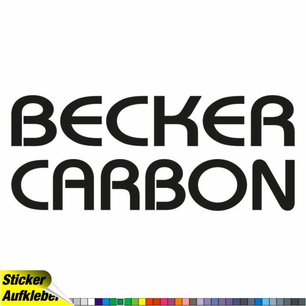 - BECKER CARBON - Aufkleber Sponsorenaufkleber Sticker