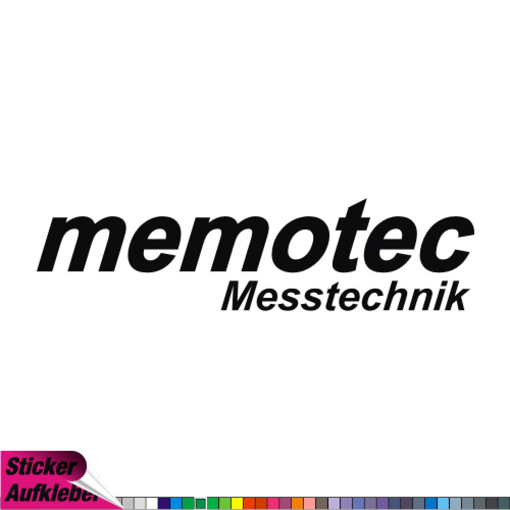 - memotec - Aufkleber Sponsorenaufkleber Sticker