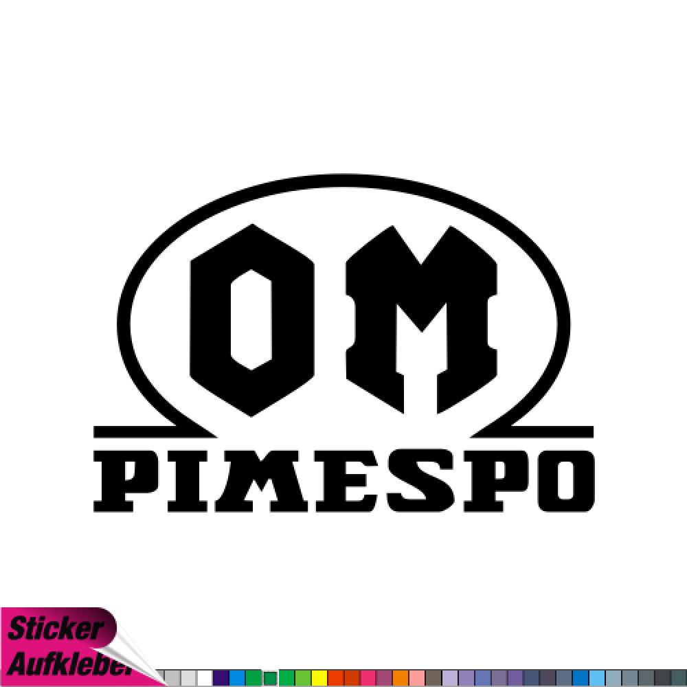 - OM Pimespo - Aufkleber Sponsorenaufkleber Sticker