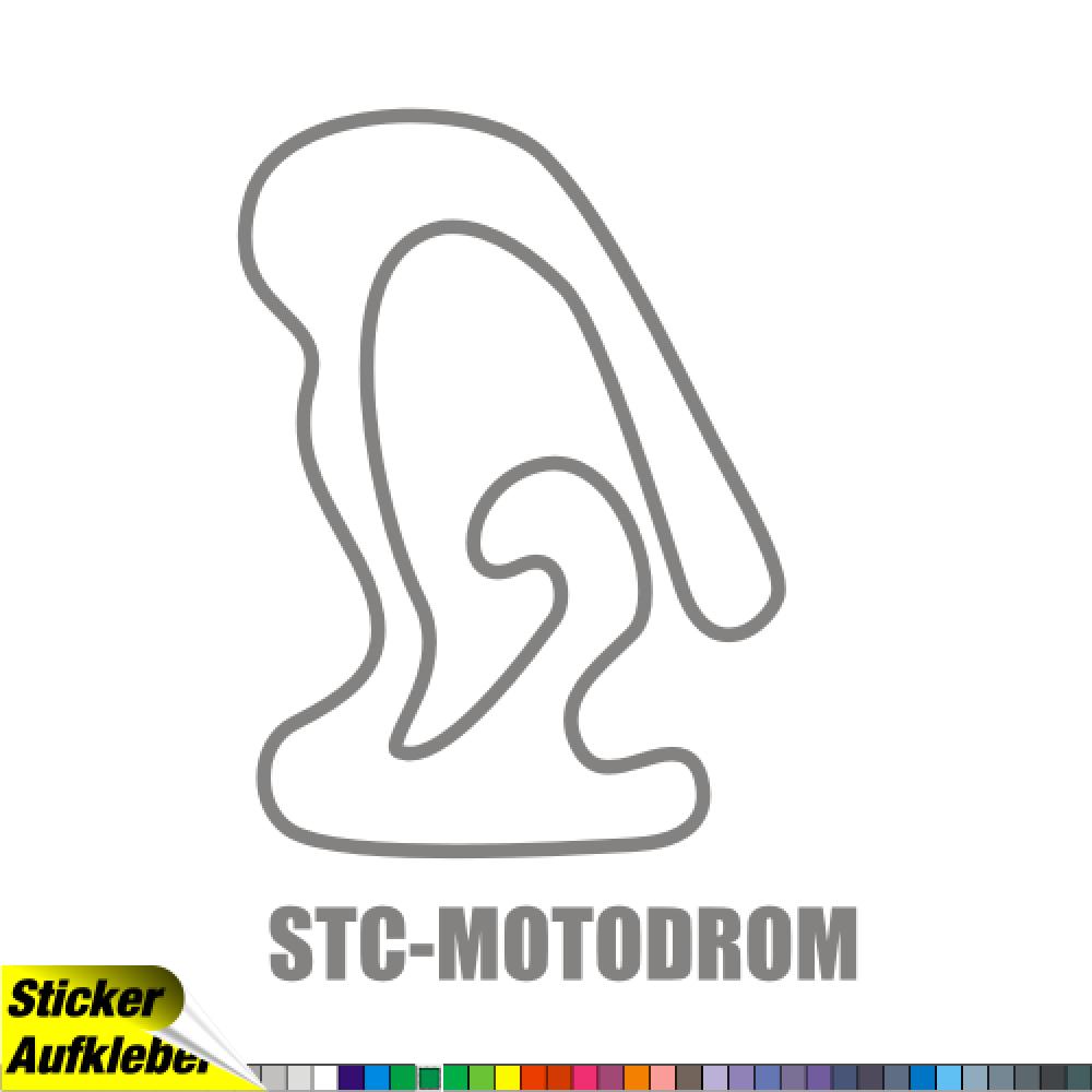 STC Motodrom Rennstrecken Aufkleber Sticker