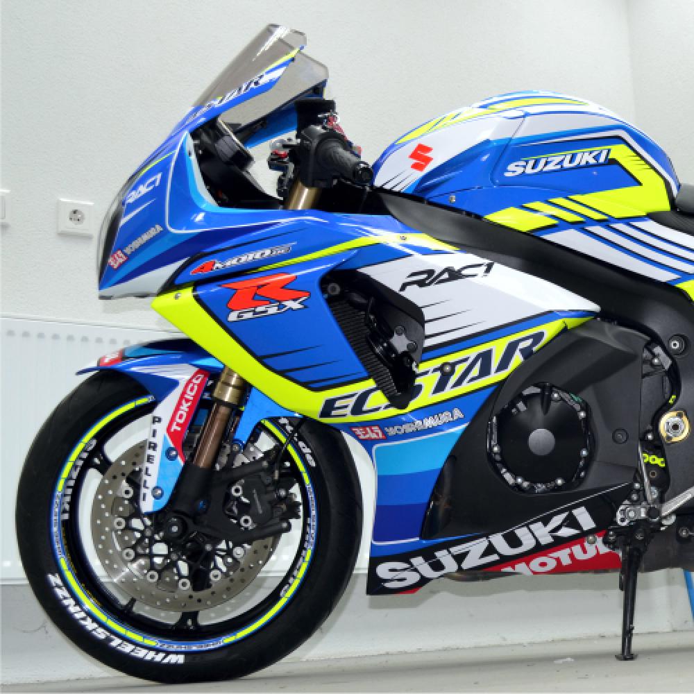 Suzuki GSX-R 1000 K9 09-16 "RAC1" Dekor Stickerkit