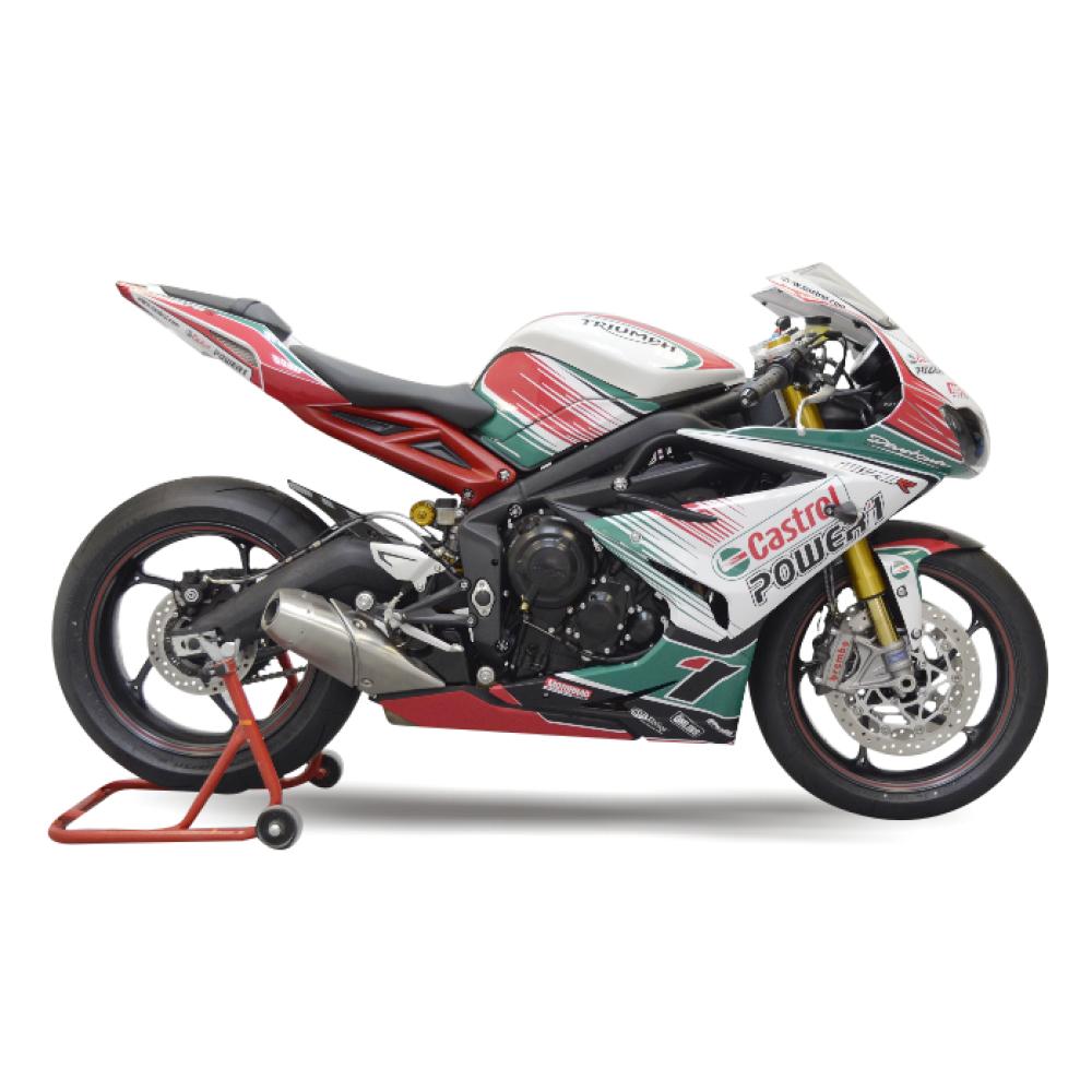 TRIUMPH Daytona 675R 13-17 Street Dekor Stickerkit Castrol