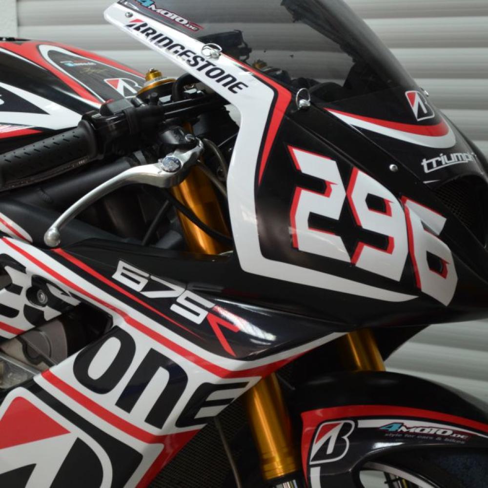 TRIUMPH Daytona 675R 11-12 Racing Dekor Stickerkit BS